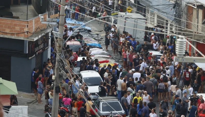 Los muertos en la operación realizada en Río de Janeiro.