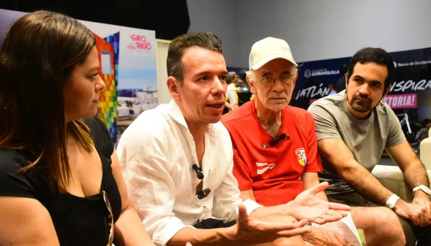 Rigobero Urán con el gobernador Eduardo Verano.