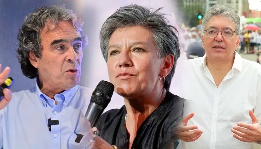 Sergio Fajardo, Claudia López y Mauricio Cárdenas.