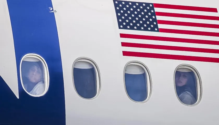 Venezolanos deportados desde los Estados Unidos.