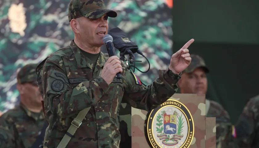 Vladimir Padrino, ministro de Defensa de Venezuela. 