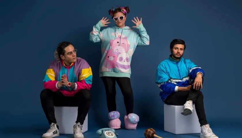 Caro Cobo, Seache y Sergio Aldana. 