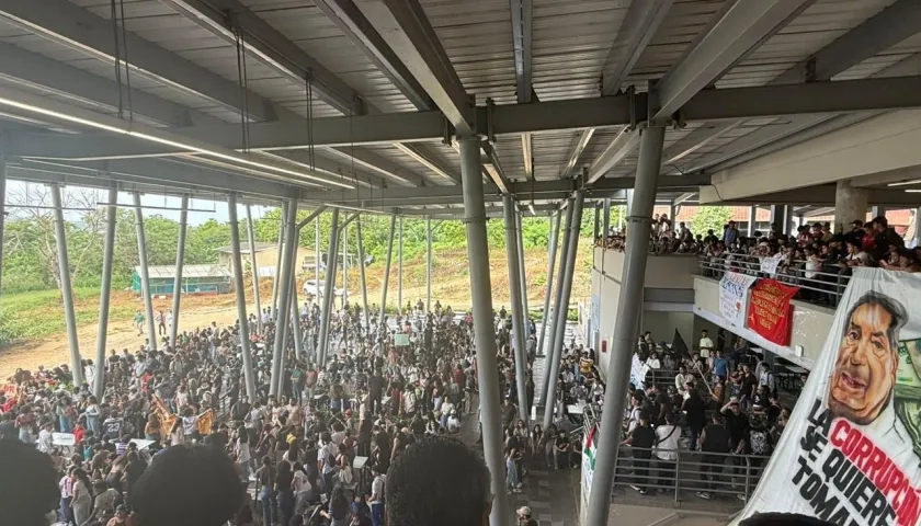 Aspecto de la asamblea estamentaria de Uniatlántico.