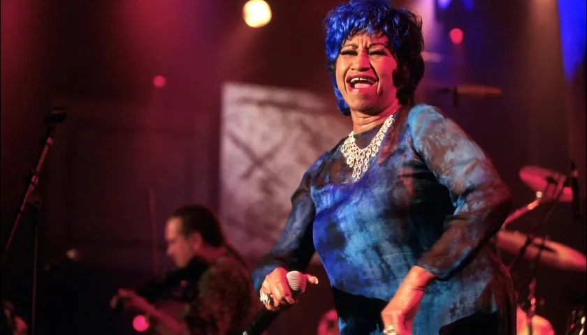 La cantante cubana Celia Cruz. 