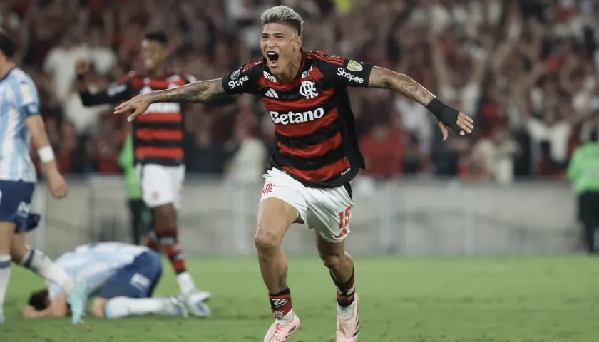 El colombiano Jorge Carrascal, figura del Flamengo. 