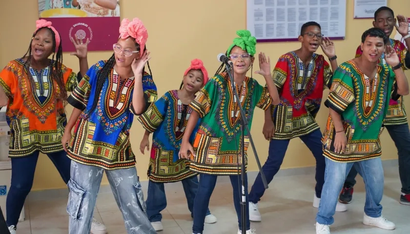 Niños apadrinados por Children Internacional Colombia.