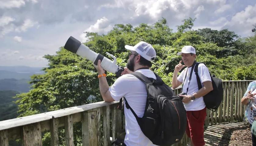 Participantes del concurso de fotografía. 