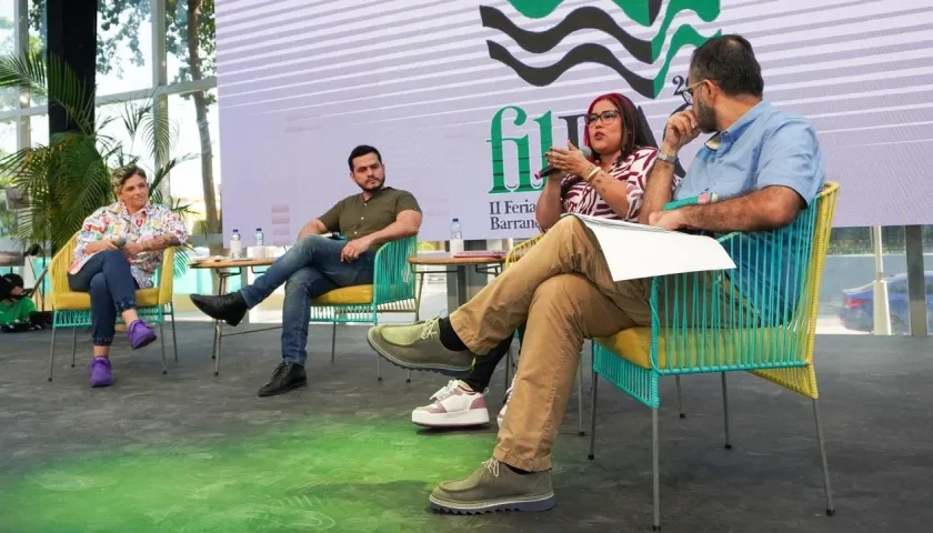 Camila Chaín Londoño, Duván Bolívar, María Angélica Serje y Wilson Castañeda, director de Caribe Afirmativo.