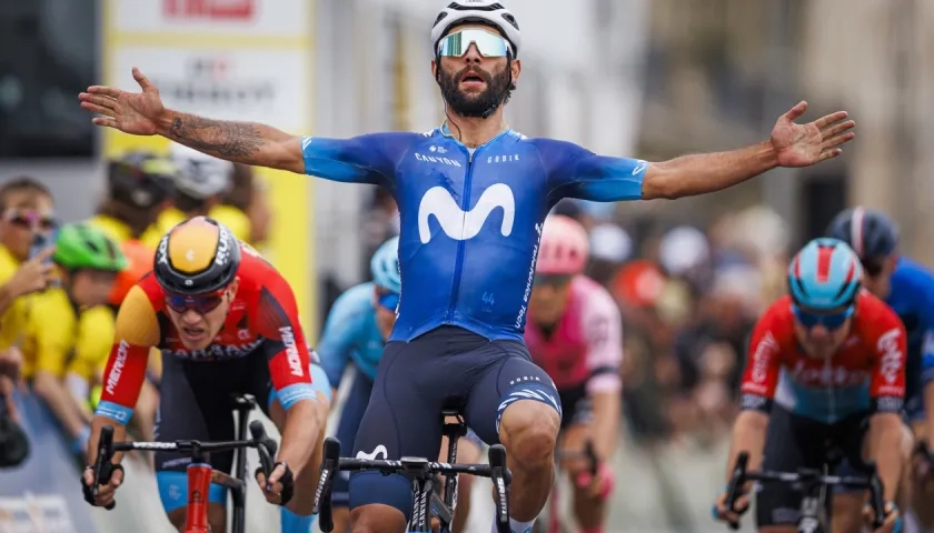 El colombiano Fernando Gaviria corrió hasta hace poco con el Movistar.