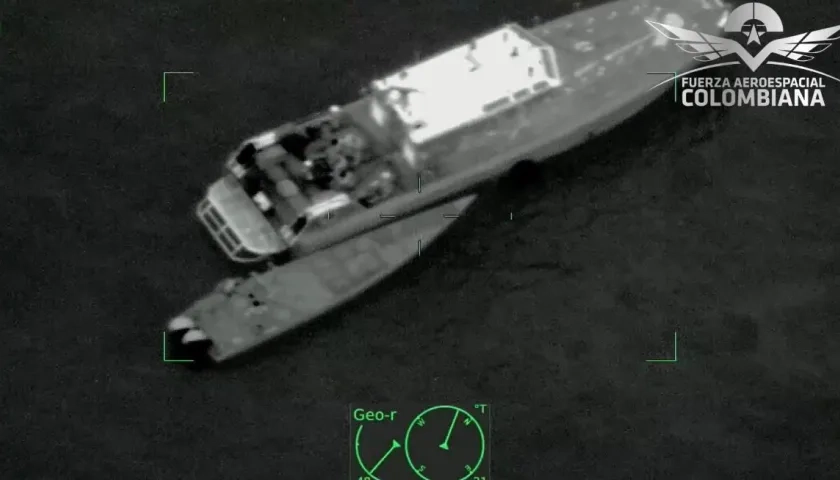 Embarcación interceptada. 