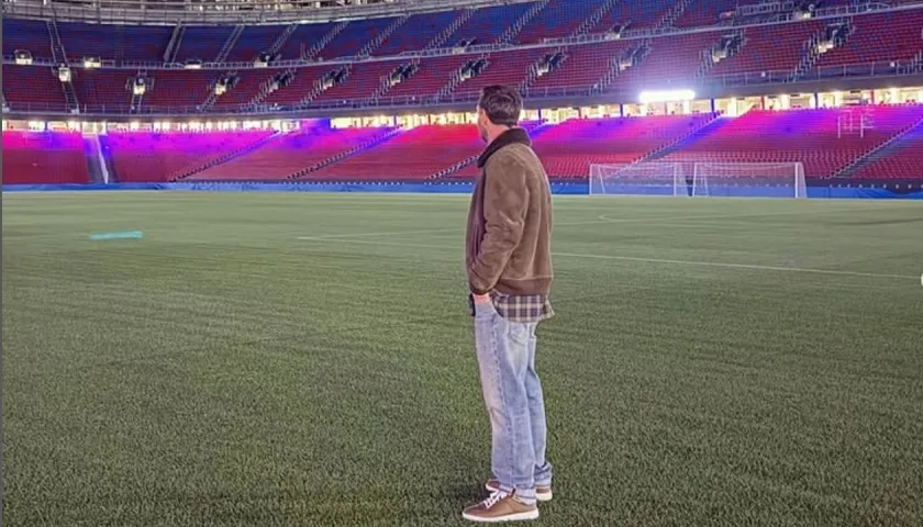 Lionel Messi sorprendió esta semana al visitar el Spotify Camp Nou.