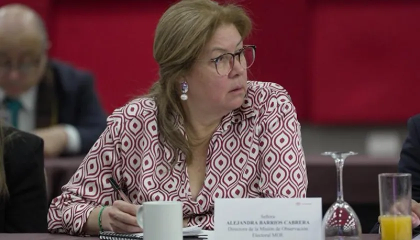 Alejandra Barrios Cabrera, directora de la MOE. 