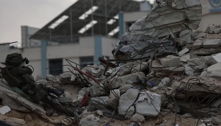 Destrucción en Gaza por los ataques de Israel.