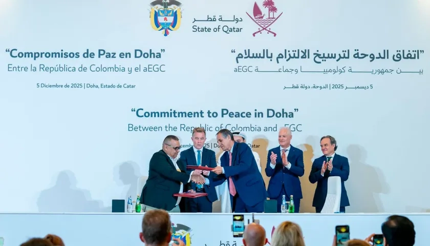 Imagen del anuncio del acuerdo.