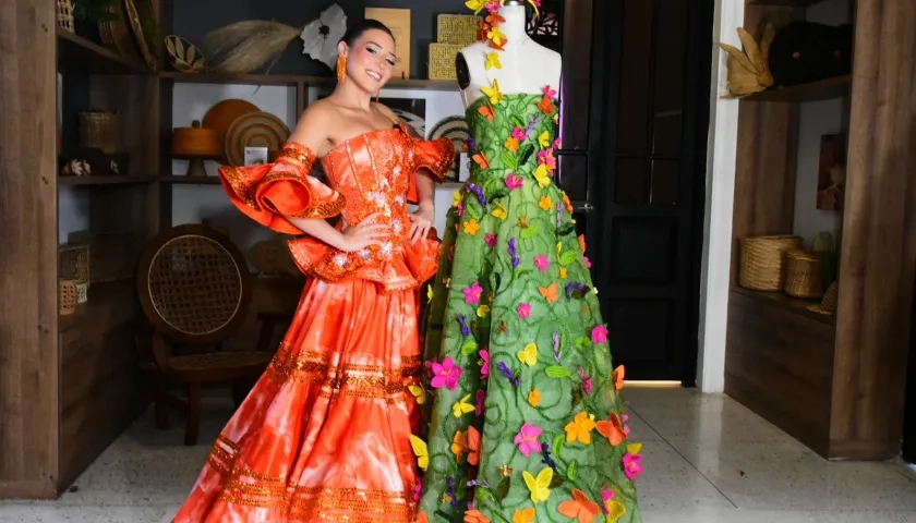 Este es el vestido que lucirá la reina. 