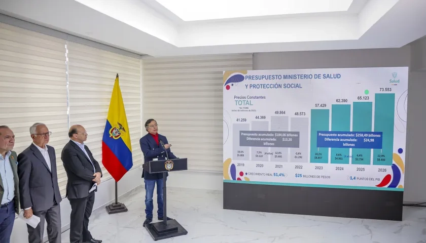 El Presidente Gustavo Petro.