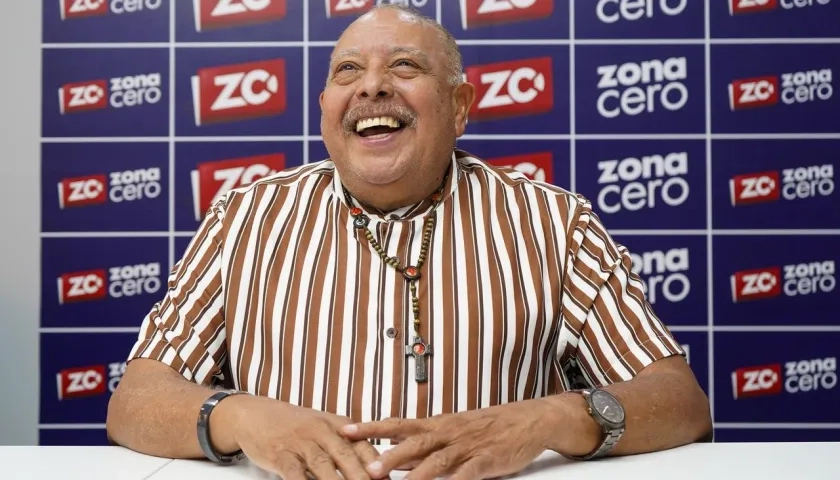 Juan Piña en la redacción de Zona Cero.