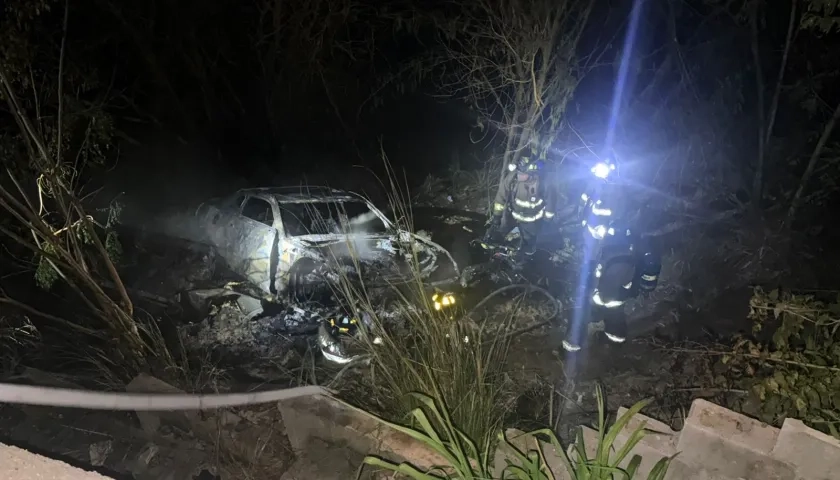 Vehículo involucrado en el accidente. 