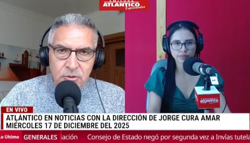 Transmisión de Atlántico en Noticias.