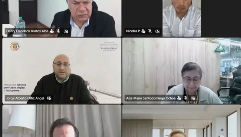 Imagen de la audiencia de Nicolás Petro.