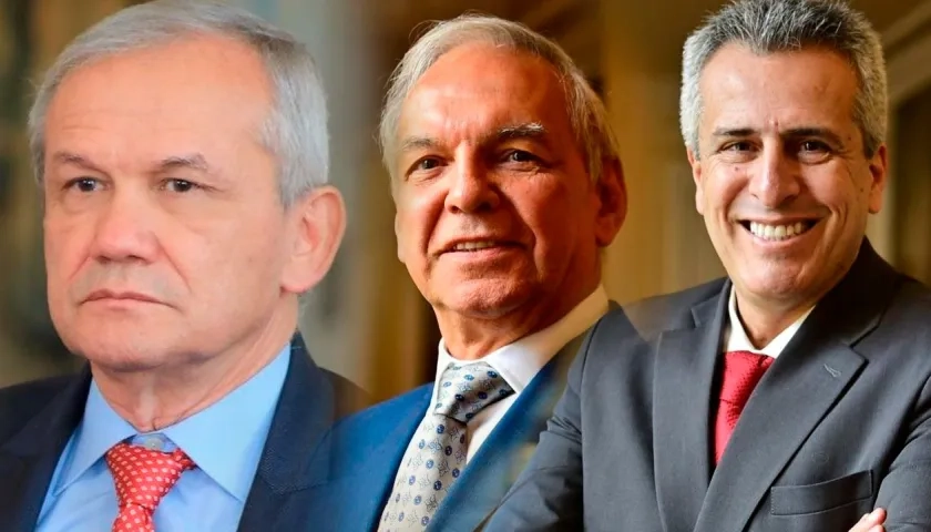 Carlos Ramón González, Ricardo Bonilla y Luis Fernando Velasco.