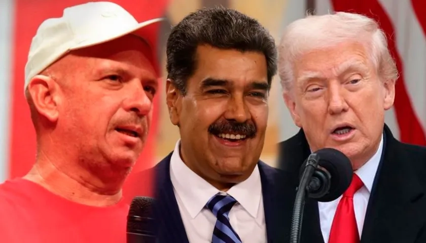 Hugo “El Pollo” Carvajal, Nicolás Maduro y Donald Trump.