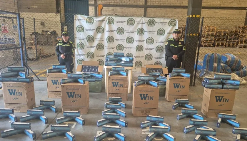 Cigarrillo de contrabando incautado en el aeropuerto de carga