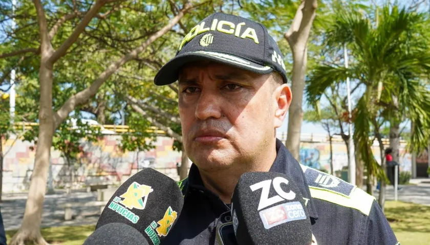 Coronel Eddy Javier Sánchez Sandoval, comandante del Departamento de Policía Atlántico.