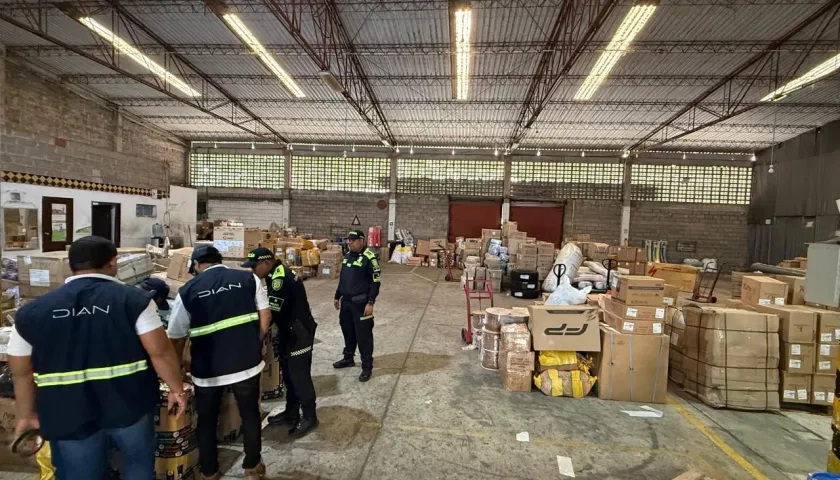 Imagen de los operativos realizados este viernes en Barranquilla.