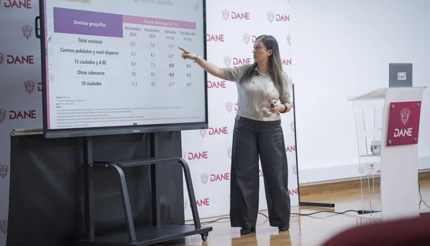 La subdirectora del Dane, Andrea Ramírez Pisco.