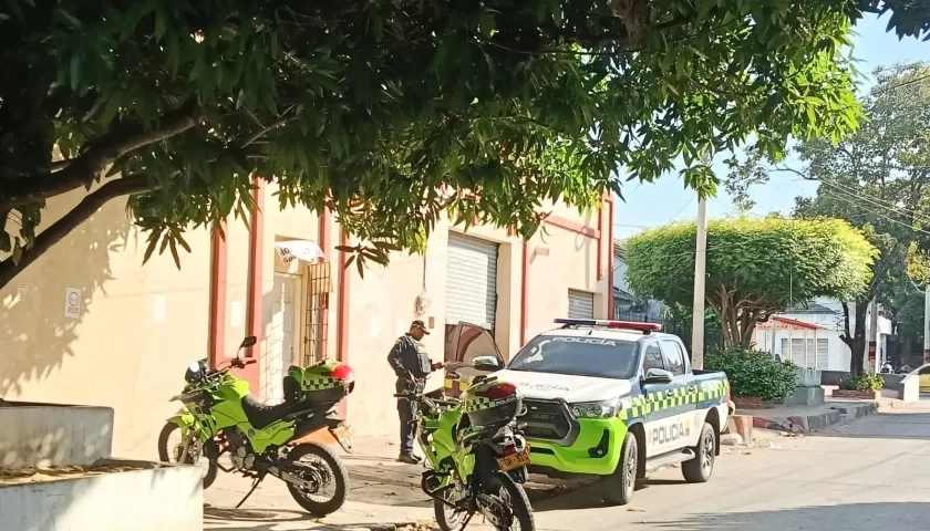 Lugar donde hicieron los disparos esta tarde en el barrio Boston. 