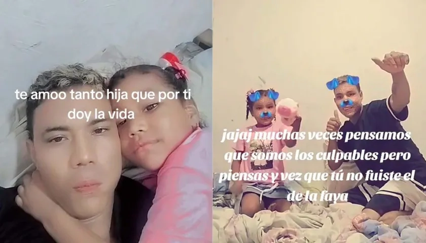  Albeiro Rafael Fontalvo Hernández y su hija. 