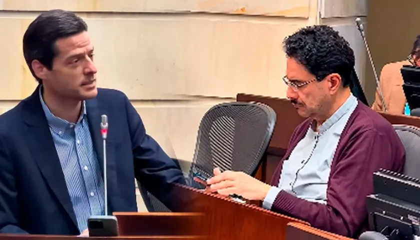 Mauricio Gómez Amín e Iván Cepeda.