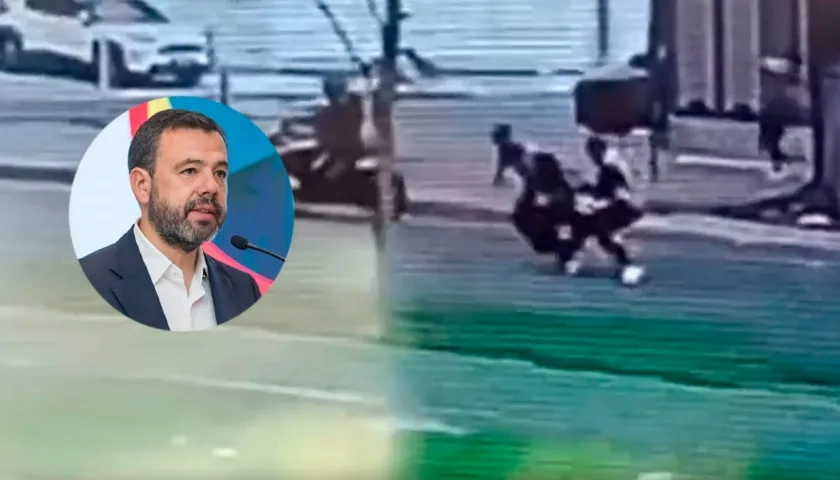 El Alcalde de Bogotá, Carlos Fernando Galán, y el momento del asesinato de Jean Claude Bossard.