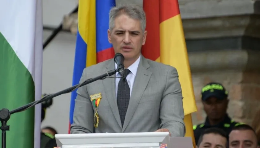 El Gobernador de Antioquia, Andrés Julián Rendón.