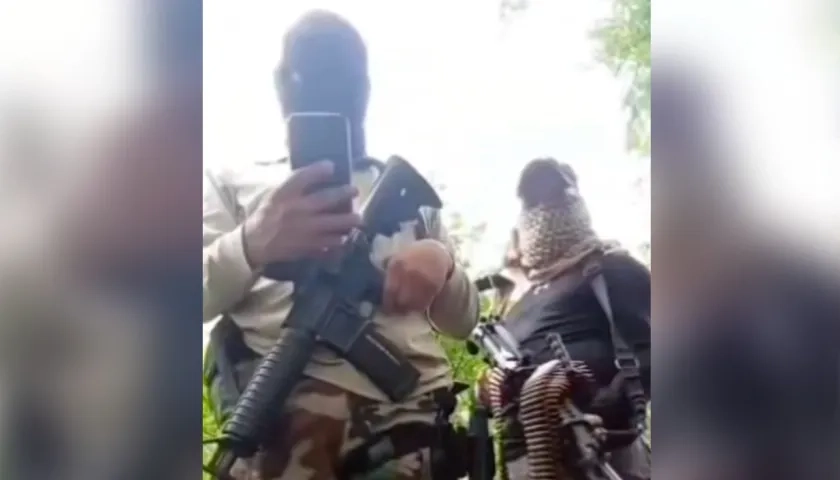 Integrantes del grupo armado que amenaza a 'Costeños' y 'Pepes'