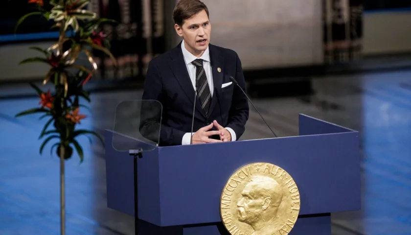 El presidente del Comité Noruego del Nobel, Jørgen Watne Frydnes.