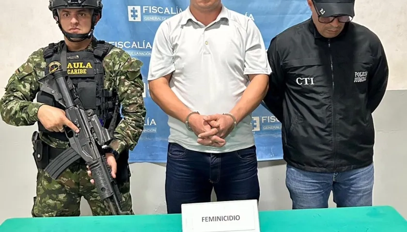 Jheisson Jair Mercado Rangel en poder de las autoridades.