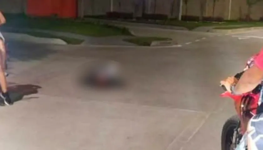 Lugar donde ocurrió el atentado en Baranoa. 