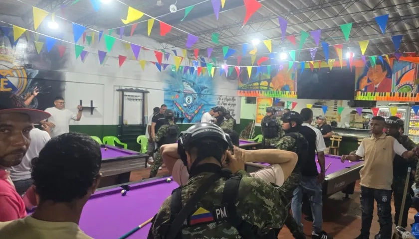 Operativo de la Policía.