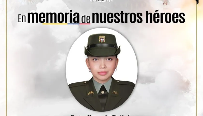 Patrullera Karen Estefany Pajoy Candela. 