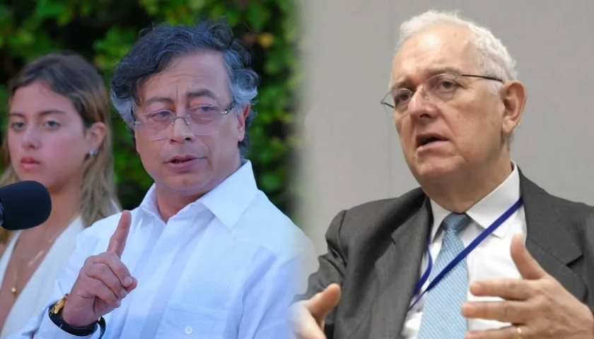 El Presidente Gustavo Petro y José Antonio Ocampo.