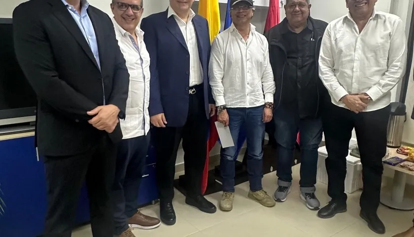El Presidente Gustavo Petro con empresarios en Cúcuta.
