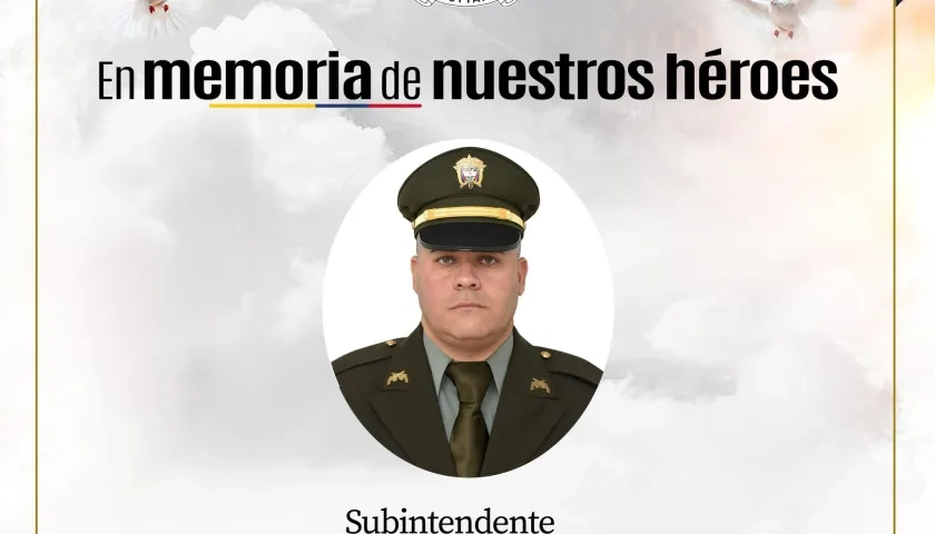 El subintendente de la Policía, Iván Ferney Tabares Restrepo.