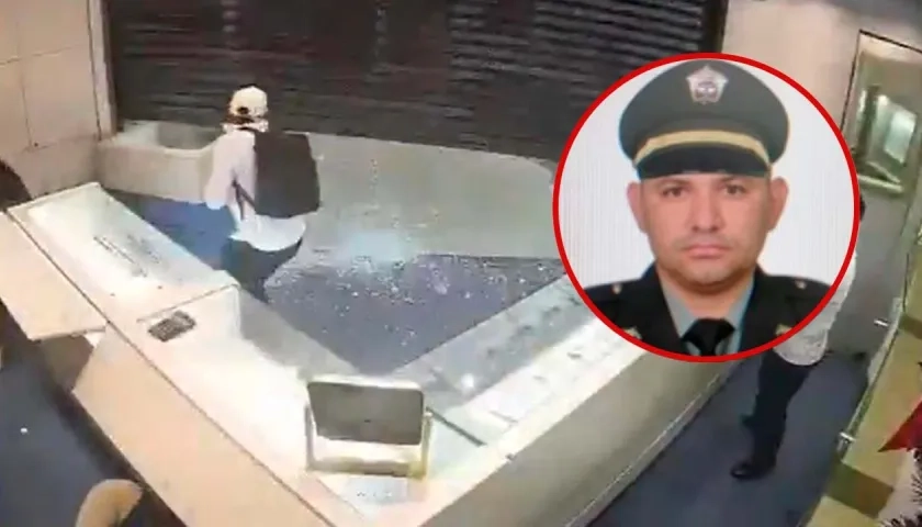 Uniformado Richard José Sierra Bravo, capturado. 