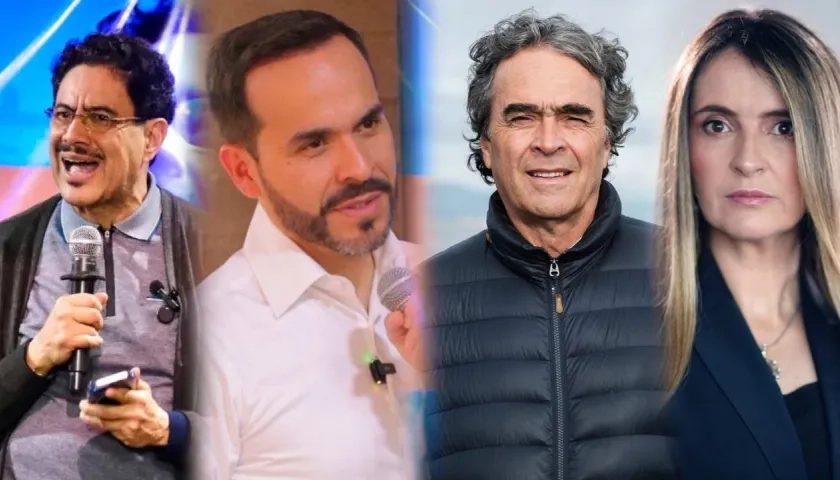 Iván Cepeda, Abelardo De La Espriella, Sergio Fajardo y Paloma Valencia.