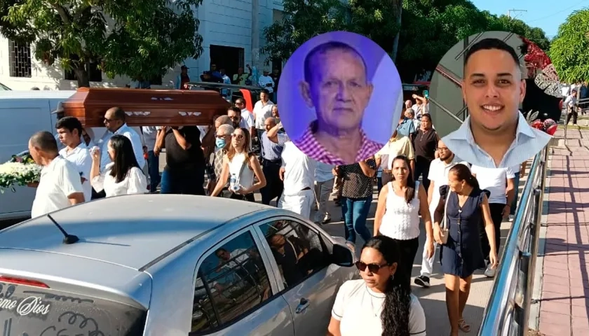 Sepelio de Carlos Nelson Salas Pérez y su nieto Carlos Miguel Salas Cantillo. 