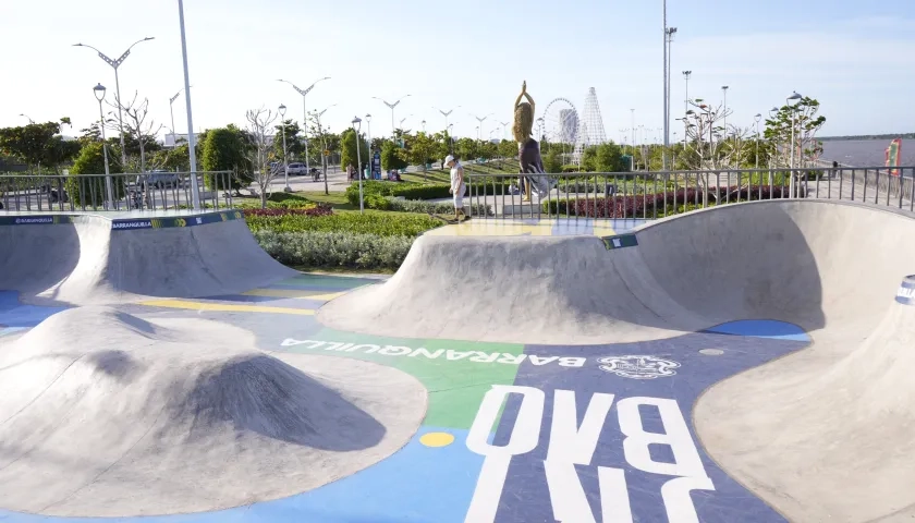 Pista de skatepark en el Gran Malecón del Río.