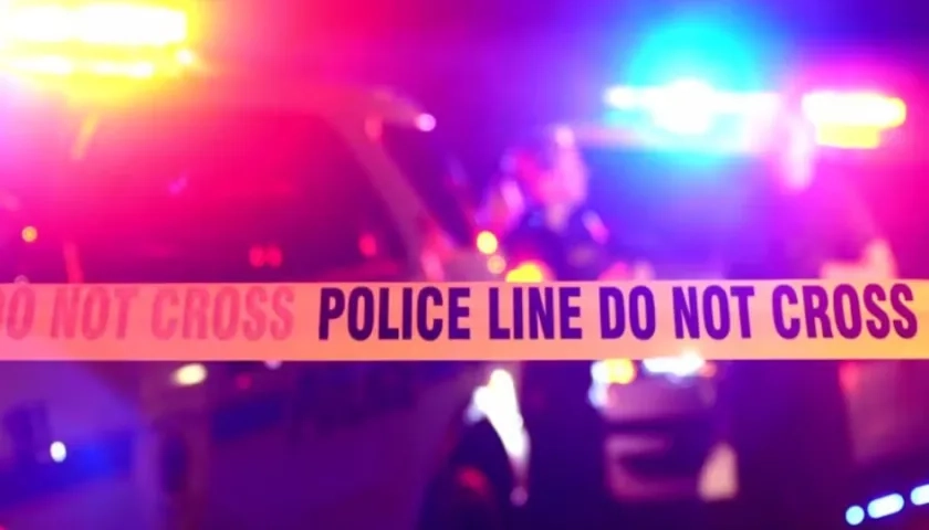 La Policía acordonó el lugar de los hechos. 