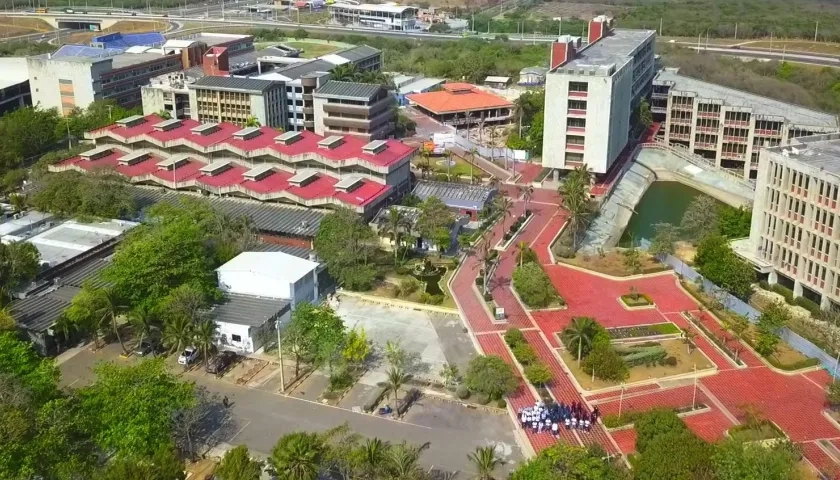 Vista panorámica de la Universidad del Atlántico. 